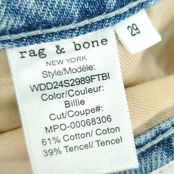 HEMMED (27" Inseam) rag & bone Featherweight Abigail Pleated Pant Sz 29 Billie - Picture 5 of 16